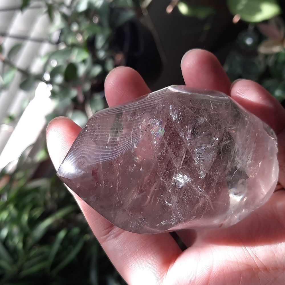Small Crystal Clear Quartz Flame